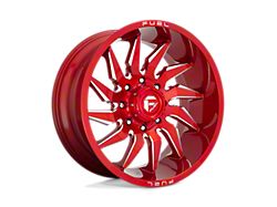 Fuel Wheels Saber Candy Red Milled 4-Wheel Kit; 20x9; 20mm Offset; 8x165.1mm Bolt Pattern; 125.10mm Hub Bore