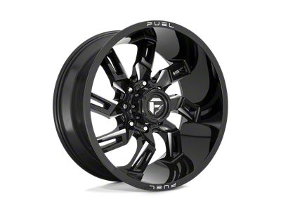 Fuel Wheels Lockdown Gloss Black Milled 4-Wheel Kit; 20x10; -18mm Offset