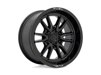 Fuel Wheels Clash Gloss Black 4-Wheel Kit; 18x9; 1mm Offset; 6x139.7mm Bolt Pattern; 106.10mm Hub Bore