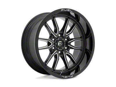 Fuel Wheels Clash Gloss Black Milled 4-Wheel Kit; 20x9; 1mm Offset