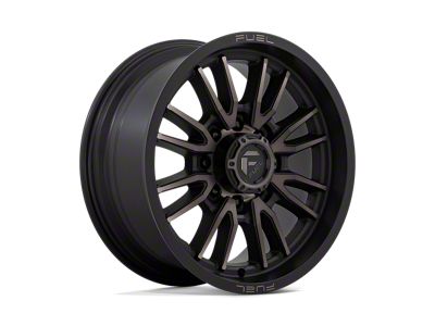 Fuel Wheels Clash Matte Black Double Dark Tint 4-Wheel Kit; 20x9; 20mm Offset