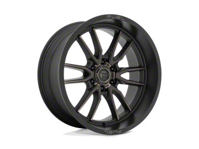 Fuel Wheels Clash Matte Black with Double Dark Tint 4-Wheel Kit; 22x10; -18mm Offset