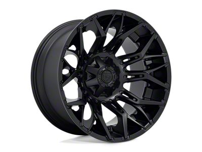 Fuel Wheels Twitch Blackout 4-Wheel Kit; 22x12; -44mm Offset