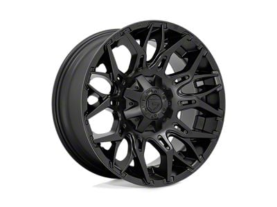 Fuel Wheels Twitch Blackout 4-Wheel Kit; 22x12; -44mm Offset
