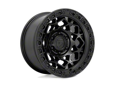 Fuel Wheels Unit Matte Black with Matte Black Ring 4-Wheel Kit; 17x9; -12mm Offset