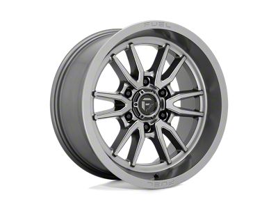 Fuel Wheels Clash Gunmetal 4-Wheel Kit; 17x9; -12mm Offset; 6x139.7mm Bolt Pattern; 106.10mm Hub Bore
