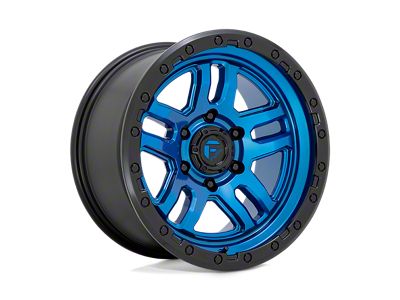Fuel Wheels Ammo Blue with Black Lip 4-Wheel Kit; 17x9; -12mm Offset; 6x135mm Bolt Pattern; 87.10mm Hub Bore
