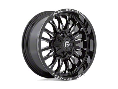 Fuel Wheels Arc Gloss Black Milled 4-Wheel Kit; 20x9; 1mm Offset