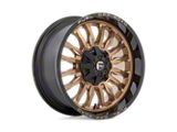 Fuel Wheels Arc Platinum Bronze with Black Lip 4-Wheel Kit; 20x10; -18mm Offset