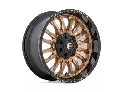 Fuel Wheels Arc Platinum Bronze with Black Lip 4-Wheel Kit; 22x10; -18mm Offset