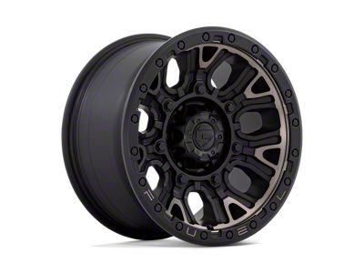 Fuel Wheels Traction Matte Black with Double Dark Tint 4-Wheel Kit; 17x9; 1mm Offset