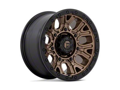 Fuel Wheels Traction Matte Bronze with Black Ring 4-Wheel Kit; 17x9; 1mm Offset; 6x139.7mm Bolt Pattern; 106.10mm Hub Bore
