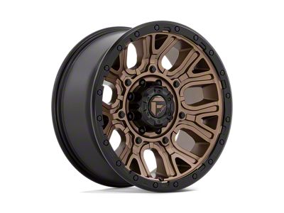 Fuel Wheels Traction Matte Bronze with Black Ring 4-Wheel Kit; 20x9; 1mm Offset