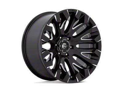 Fuel Wheels Quake Gloss Black Milled 4-Wheel Kit; 20x10; -18mm Offset