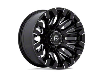 Fuel Wheels Quake Gloss Black Milled 4-Wheel Kit; 20x10; -18mm Offset
