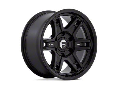Fuel Wheels Slayer Matte Black 4-Wheel Kit; 17x8.5; 1mm Offset