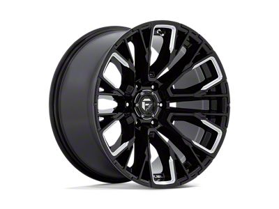 Fuel Wheels Rebar Gloss Black Milled 4-Wheel Kit; 20x10; -18mm Offset