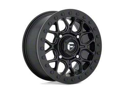 Fuel Wheels Tech Beadlock Matte Black 4-Wheel Kit; 15x7; 38mm Offset
