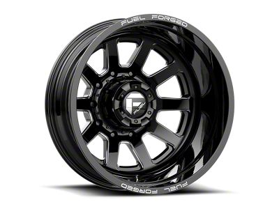 Fuel Wheels FF09D Matte Black Milled 4-Wheel Kit; 22x8.25; -202mm Offset
