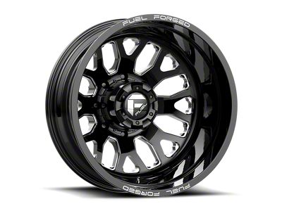 Fuel Wheels FF19D Gloss Black Milled 4-Wheel Kit; 24x8.25; -200mm Offset