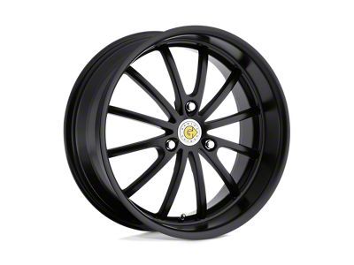 Genius Wheels Darwin Matte Black 4-Wheel Kit; 17x6.5; 22mm Offset