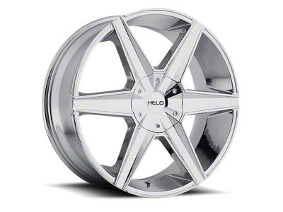 HELO HE887 Chrome 4-Wheel Kit; 22x9; 38mm Offset
