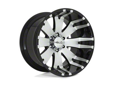 HELO HE917 Gloss Black Machined 4-Wheel Kit; 20x10; -18mm Offset
