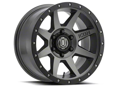 ICON Alloys Rebound Titanium 4-Wheel Kit; 17x8.5; 0mm Offset