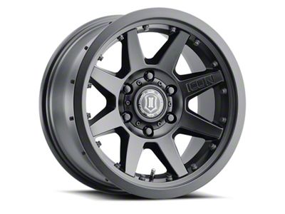 ICON Alloys Rebound Pro Satin Black 4-Wheel Kit; 17x8.5; 0mm Offset