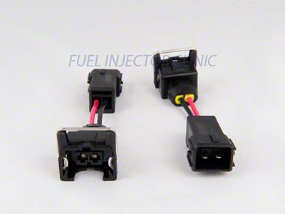 Fuel Injector Clinic Set of 4 Jetronic/EV1 to Honda OBD2 injector plug adaptors - PADPJtoH4