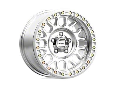 KMC Grenade Desert Beadlock Machined 4-Wheel Kit; 17x8.5; 0mm Offset