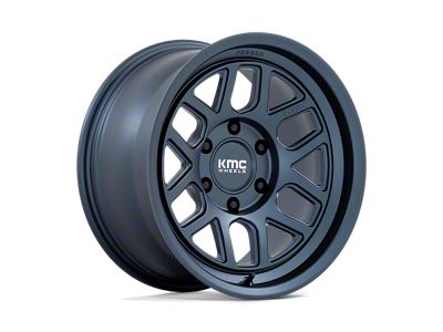 KMC Mesa Forged Monoblock Metallic Blue 4-Wheel Kit; 17x8.5; -10mm Offset