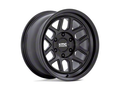KMC Mesa Forged Satin Black 4-Wheel Kit; 17x8.5; -10mm Offset