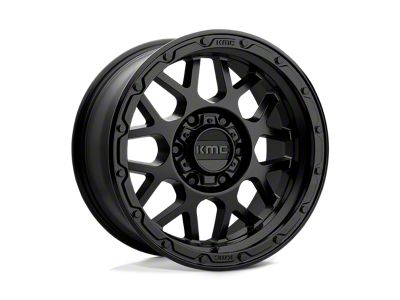 KMC Grenade Off-Road Matte Black 4-Wheel Kit; 17x8.5; 0mm Offset; 8x170mm Bolt Pattern; 125.10mm Hub Bore