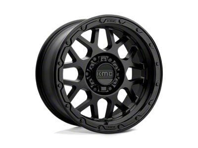 KMC Grenade Off-Road Matte Black 4-Wheel Kit; 17x9; -12mm Offset; 6x135mm Bolt Pattern; 87.10mm Hub Bore