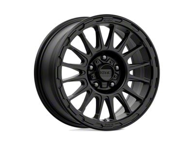KMC Impact Satin Black 4-Wheel Kit; 17x8; 35mm Offset; 6x114.3mm Bolt Pattern; 66.06mm Hub Bore