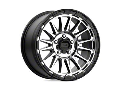 KMC Impact Satin Black Machined 4-Wheel Kit; 18x9; 18mm Offset; 5x127mm Bolt Pattern; 71.50mm Hub Bore