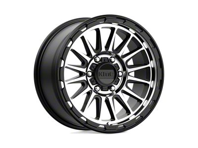 KMC Impact Satin Black Machined 4-Wheel Kit; 18x9; 18mm Offset