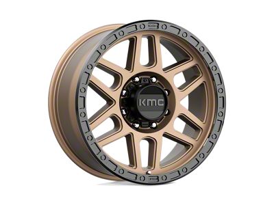 KMC Mesa Matte Bronze with Black Lip 4-Wheel Kit; 17x9; 18mm Offset; 8x165.1mm Bolt Pattern; 125.10mm Hub Bore