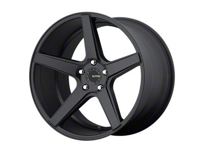 KMC District Satin Black 4-Wheel Kit; 22x9; 35mm Offset