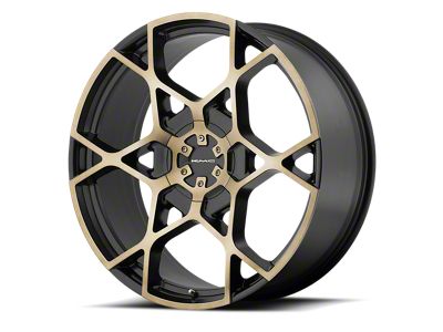 KMC Crosshair Satin Black with Machined Face and Tinted Clear 4-Wheel Kit; 20x8.5; 15mm Offset; 6x120/6x139.7mm Bolt Pattern; 78.10mm Hub Bore