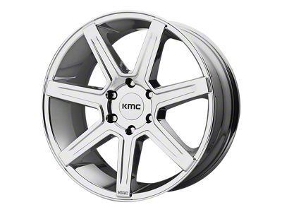 KMC Revert PVD Chrome 4-Wheel Kit; 22x9.5; 38mm Offset