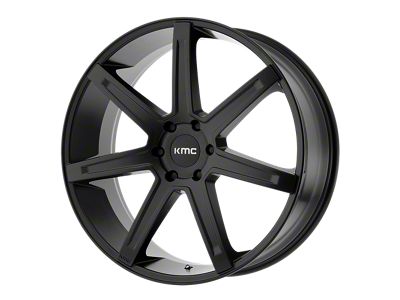KMC Revert Satin Black 4-Wheel Kit; 24x9.5; 38mm Offset