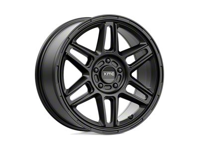 KMC Nomad Satin Black 4-Wheel Kit; 18x8; 38mm Offset