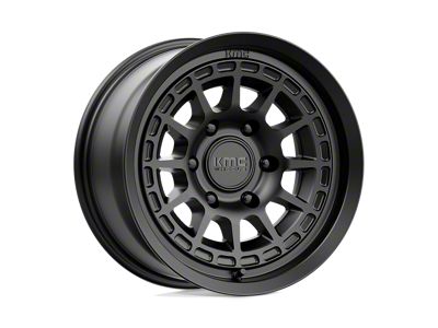 KMC Canyon Satin Black 4-Wheel Kit; 16x8; 0mm Offset