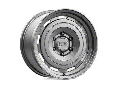 KMC Roswell Matte Anthracite 4-Wheel Kit; 17x8.5; 18mm Offset; 6x135mm Bolt Pattern; 87.10mm Hub Bore