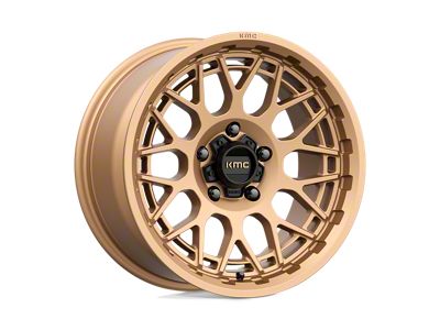 KMC Technic Matte Bronze 4-Wheel Kit; 17x8.5; 18mm Offset; 5x127mm Bolt Pattern; 71.50mm Hub Bore