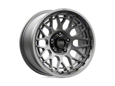 KMC Technic Anthracite 4-Wheel Kit; 18x9; 18mm Offset