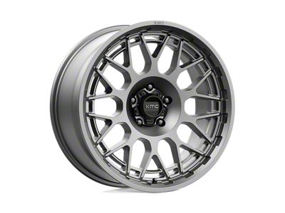 KMC Technic Anthracite 4-Wheel Kit; 20x9; 18mm Offset; 5x127mm Bolt Pattern; 71.50mm Hub Bore