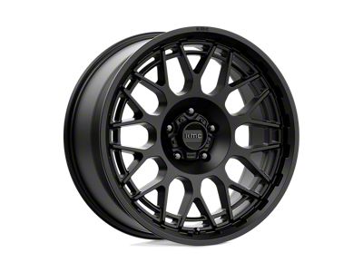 KMC Technic Satin Black 4-Wheel Kit; 20x9; 18mm Offset; 5x127mm Bolt Pattern; 71.50mm Hub Bore